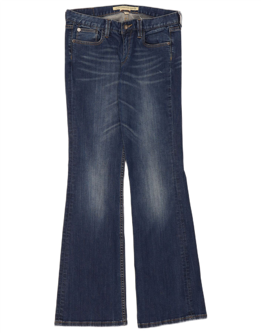 French Connection Damen Bootcut Flared Jeans UK 12 Medium W32 L34 Blau