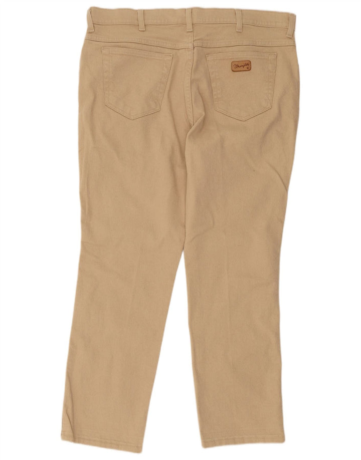 Wrangler Mens Straight Jeans W40 L30 Beige