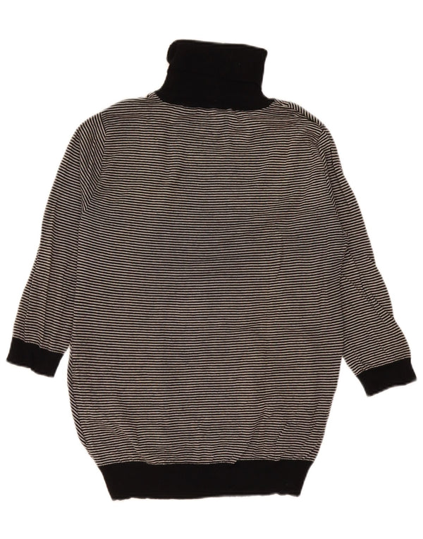Max Mara ženski pulover s rol izrezom UK 20 2XL crni na pruge