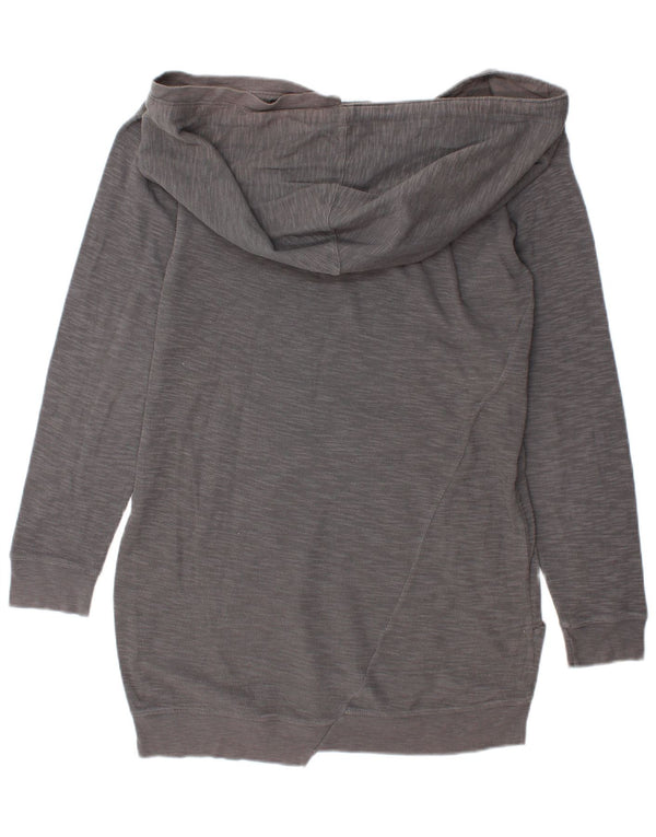 Diesel Womens Long Sleeve Hoodie Dress UK 14 Medium Grey