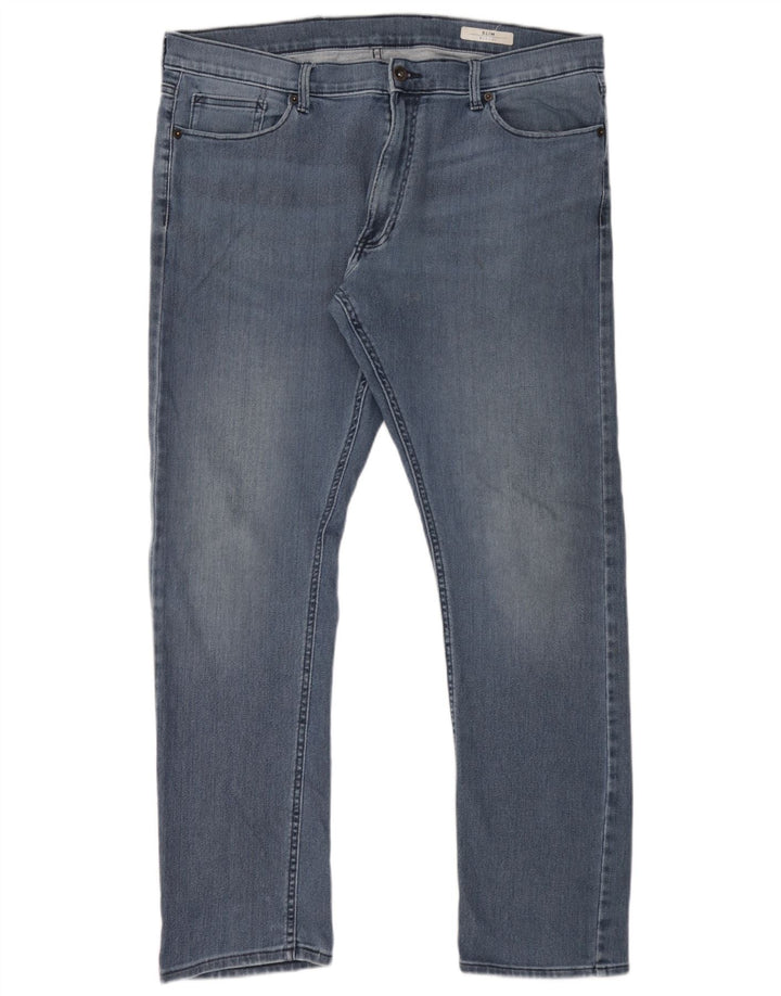 Marks & Spencer Mens Slim Jeans W38 L31 Blue Cotton