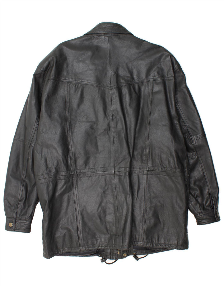 VINTAGE Mens Utility Jacket UK 42 XL Black Vintage Vintage and Second-Hand Vintage from Messina Hembry 