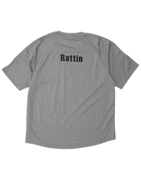 Adidas Mens Climalite Graphic T-Shirt Top Large Grey Polyester