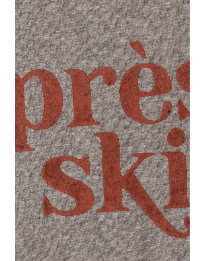 Fat Face Womens Graphic Sweatshirt Jumper UK 14 Medium Grey Cotton