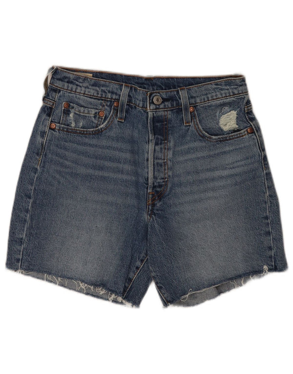 Levi's Womens 501 denimshorts W28 Medium Blue Bomuld