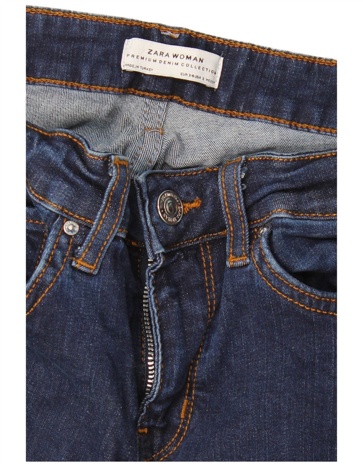 ZARA Womens Flared Jeans EU 34 2XS W24 L31 Blue
