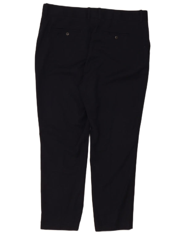 Pantaloni casual pentru femei Reiss slim fit UK 18 XL W40 L29 Lână neagră