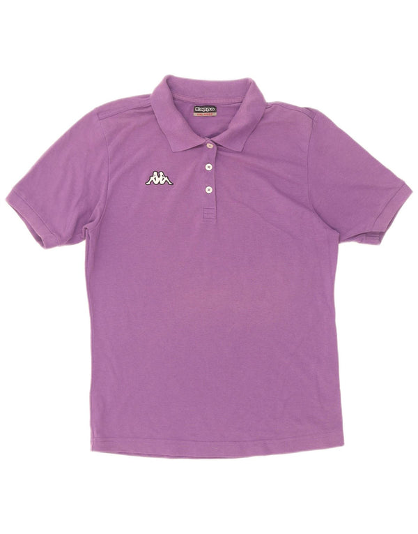 Kappa Womens Polo Shirt UK 20 2XL Purple Cotton