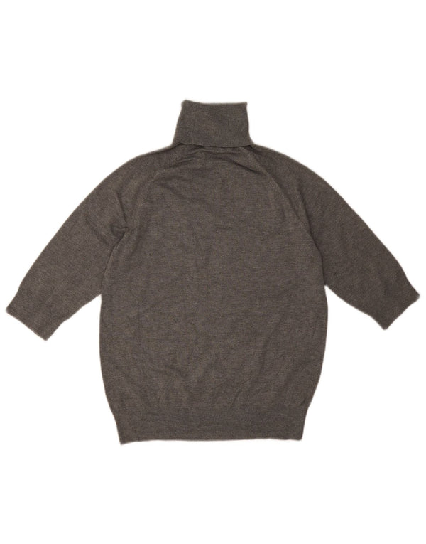 Maglione Zara da donna con collo alto e maniche a 3/4 UK 12 Grigio medio