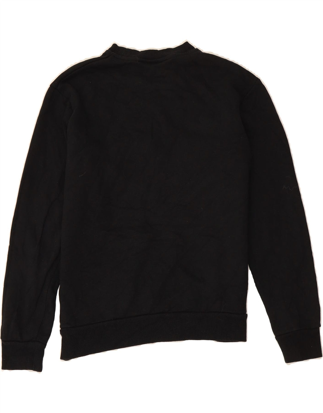 FILA Womens Graphic Sweatshirt Jumper UK 14 Medium Black Colourblock Vintage Fila and Second-Hand Fila from Messina Hembry 