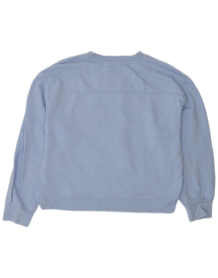 Zara Dame Sweatshirt Jumper UK 14 Medium Blue
