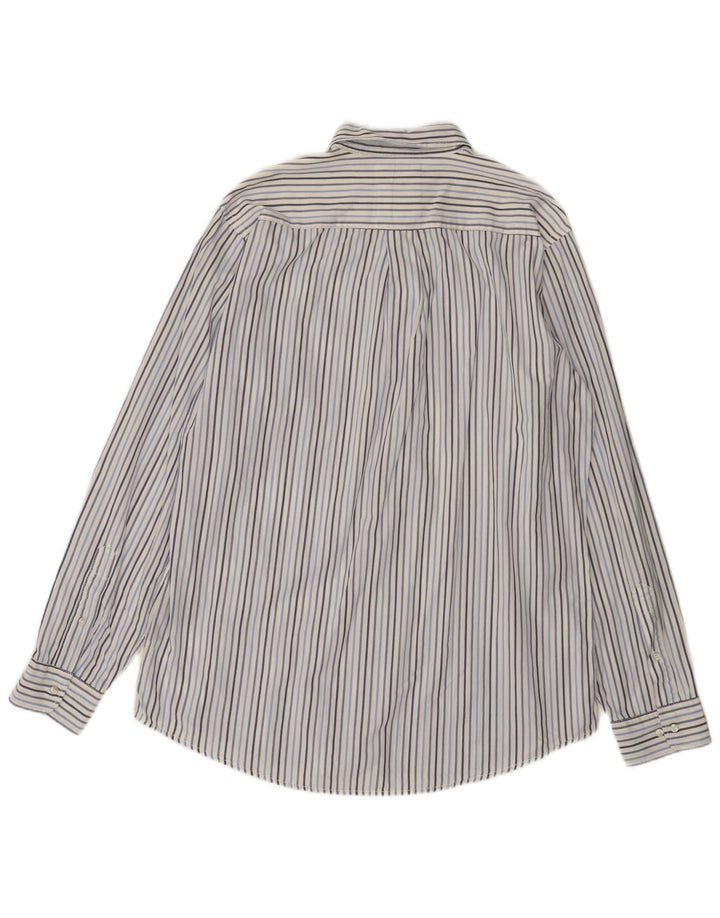 MURPHY & NYE Mens Shirt 2XL Blue Striped Cotton