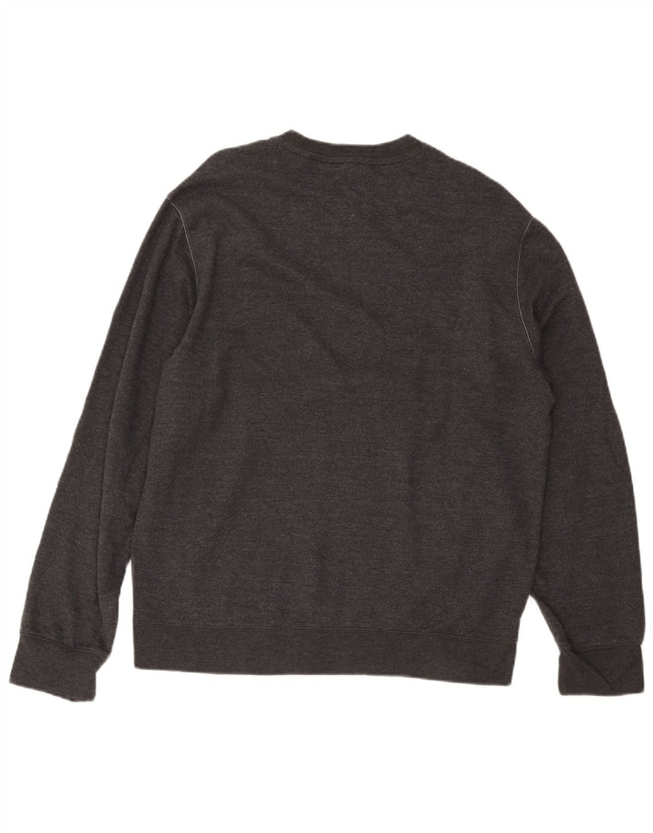 EDDIE BAUER Felpa da uomo Maglione grande in cotone grigio