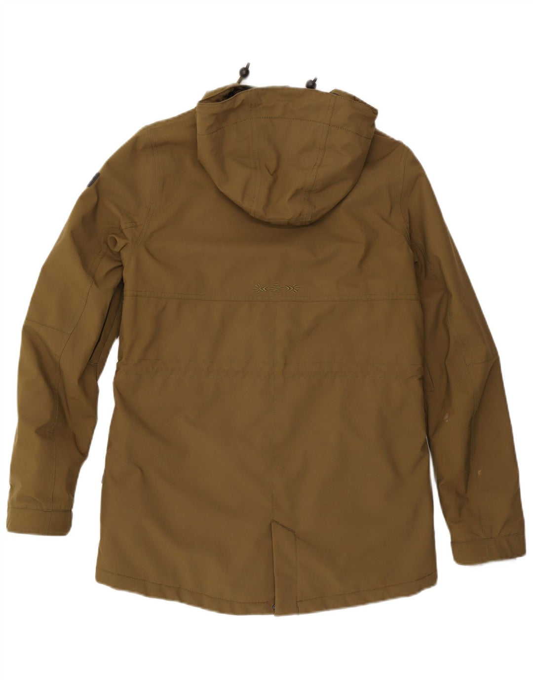 O'Neill Womens Hooded Parka Jacket UK 14 Large Khaki Polyester