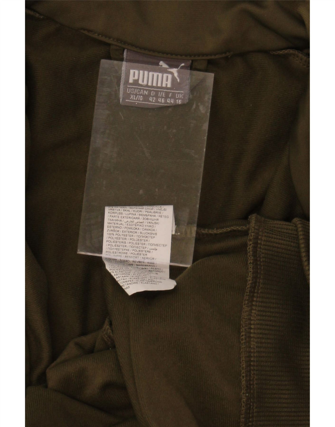 PUMA Womens Tracksuit Top Jacket UK 16 Large  Khaki Polyester Vintage Puma and Second-Hand Puma from Messina Hembry 