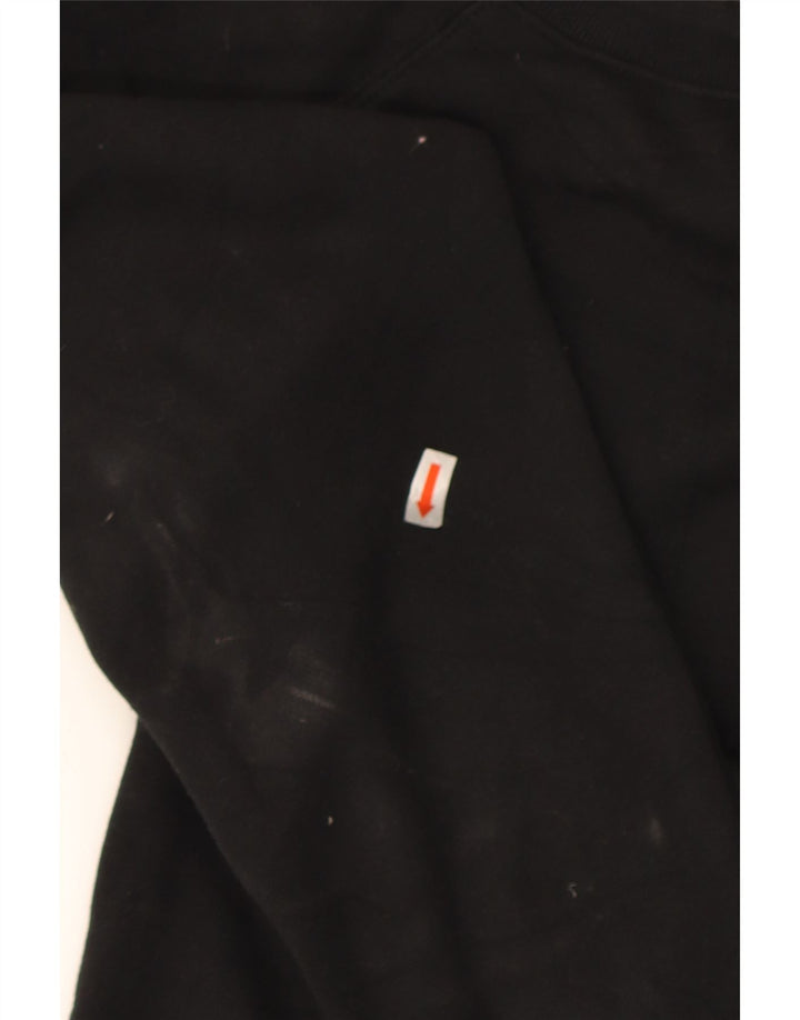 J. CREW Womens Sweatshirt Jumper UK 12 Medium Black Cotton Vintage J. Crew and Second-Hand J. Crew from Messina Hembry 