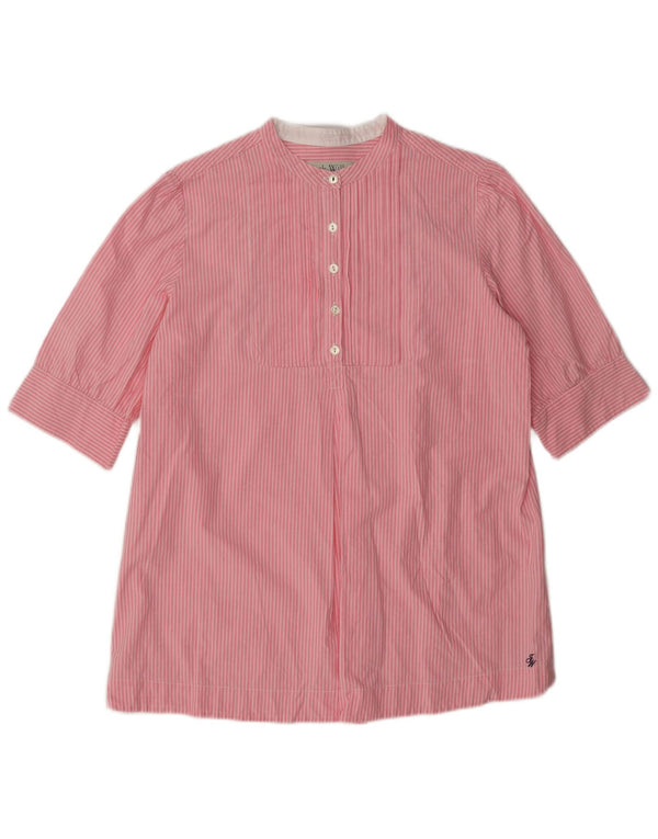 Jack Wills Dame Kortærmet Pullover Shirt UK 12 Medium Pink Striped