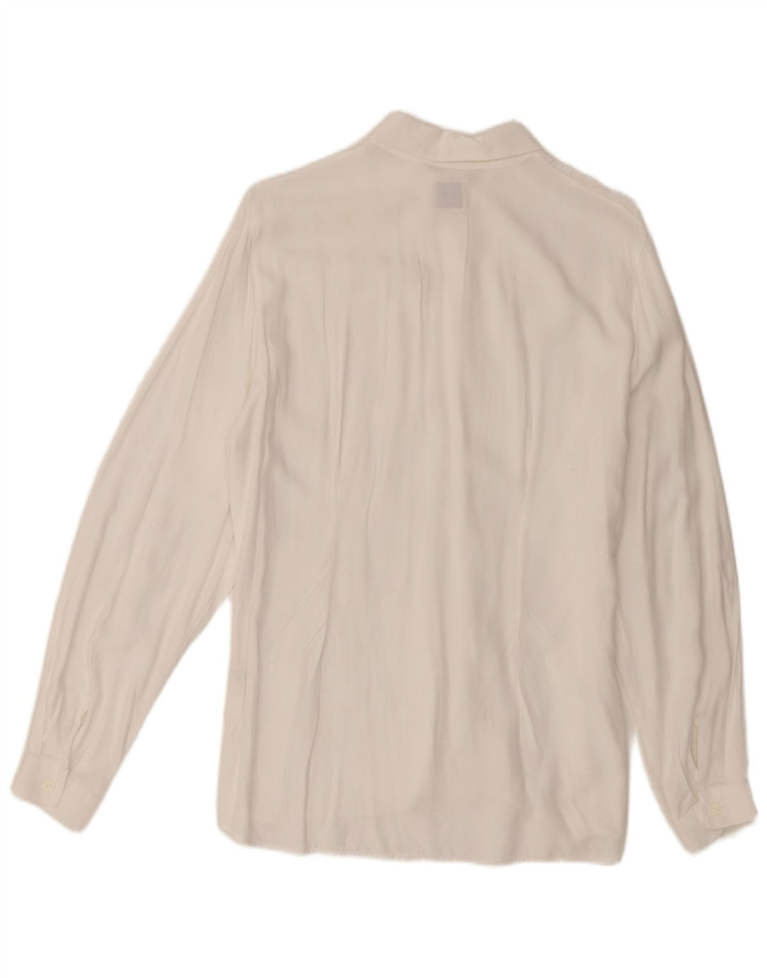 Sisley Womens Shirt IT 46 Large White Floral Viscose