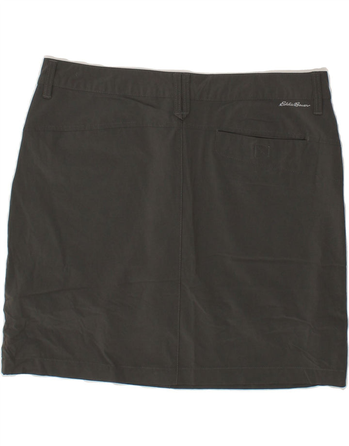 EDDIE BAUER Womens Straight Skirt US 14 XL W36 Grey Polyester Vintage Eddie Bauer and Second-Hand Eddie Bauer from Messina Hembry 