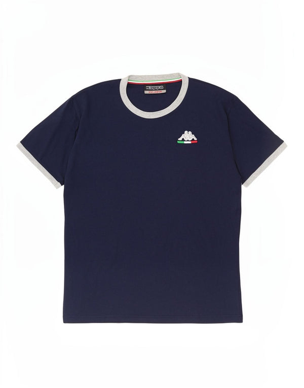Kappa Mens T-Shirt Top 2XL Navy Blue