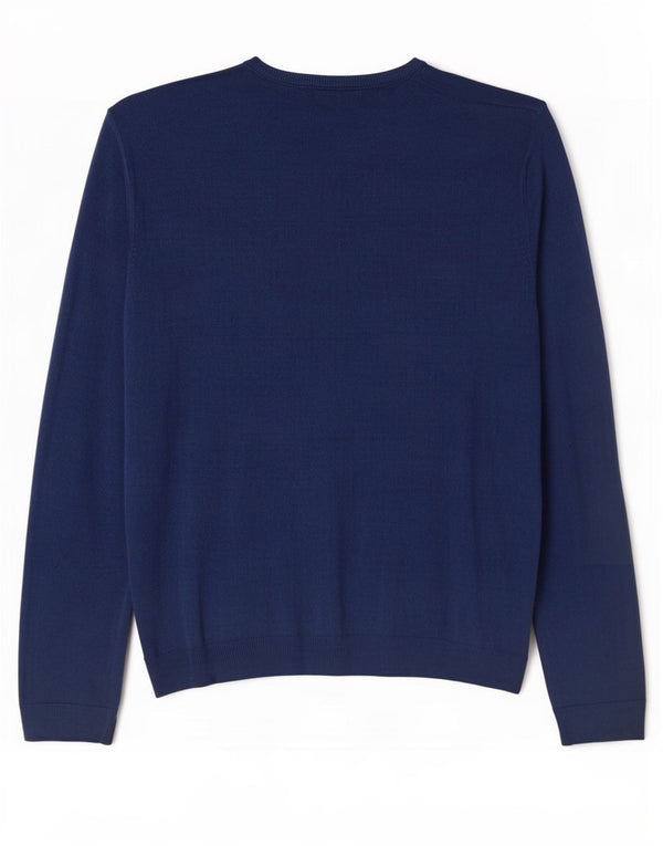 Marks & Spencer Jersey Regular Fit con Cuello en V para Hombre XL Acrílico Azul Marino