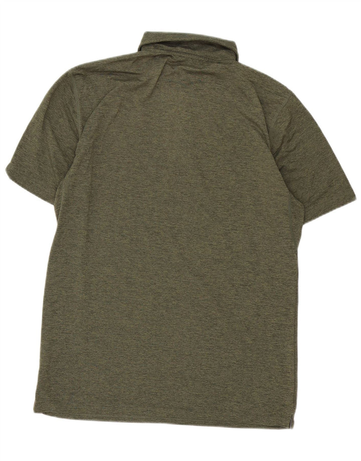 Calvin Klein herre poloshirt Medium Khaki Flecked Polyester