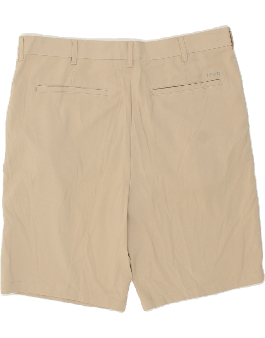 IZOD Mens Chino Shorts W38 XL Beige Polyester Vintage Izod and Second-Hand Izod from Messina Hembry 