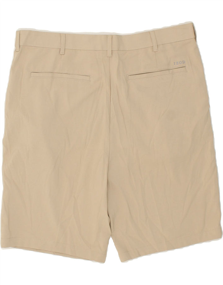 IZOD Mens Chino Shorts W38 XL Beige Polyester Vintage Izod and Second-Hand Izod from Messina Hembry 
