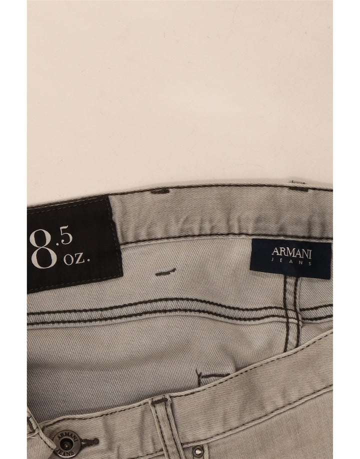 Jeans dritti da donna Armani W33 L28 Grigi