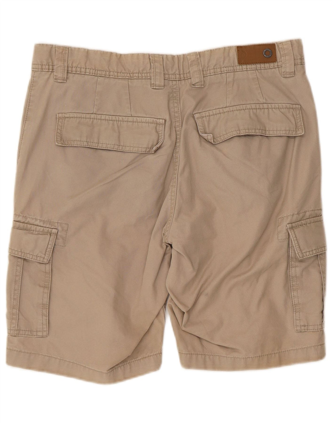 Dack's Mens Regular Fit Cargo Shorts IT 48 Medium W32 Beige Cotton