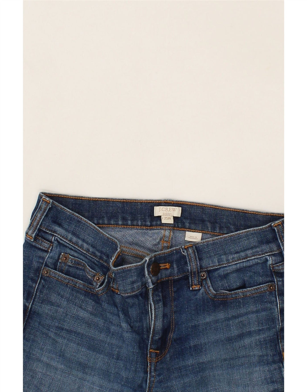J. CREW Womens Stretch Straight Jeans W25 L23 Blue Cotton Vintage J. Crew and Second-Hand J. Crew from Messina Hembry 