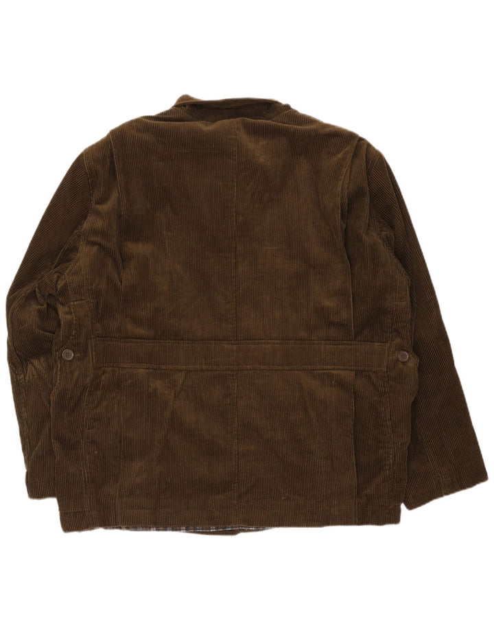 Hunter Mens Corduroy Jacket IT 50 Large Brown Cotton