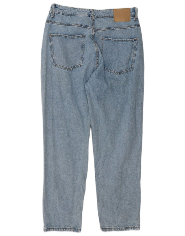 Zara Damen Straight Jeans EU 42 Large W32 L27 Blaue Baumwolle