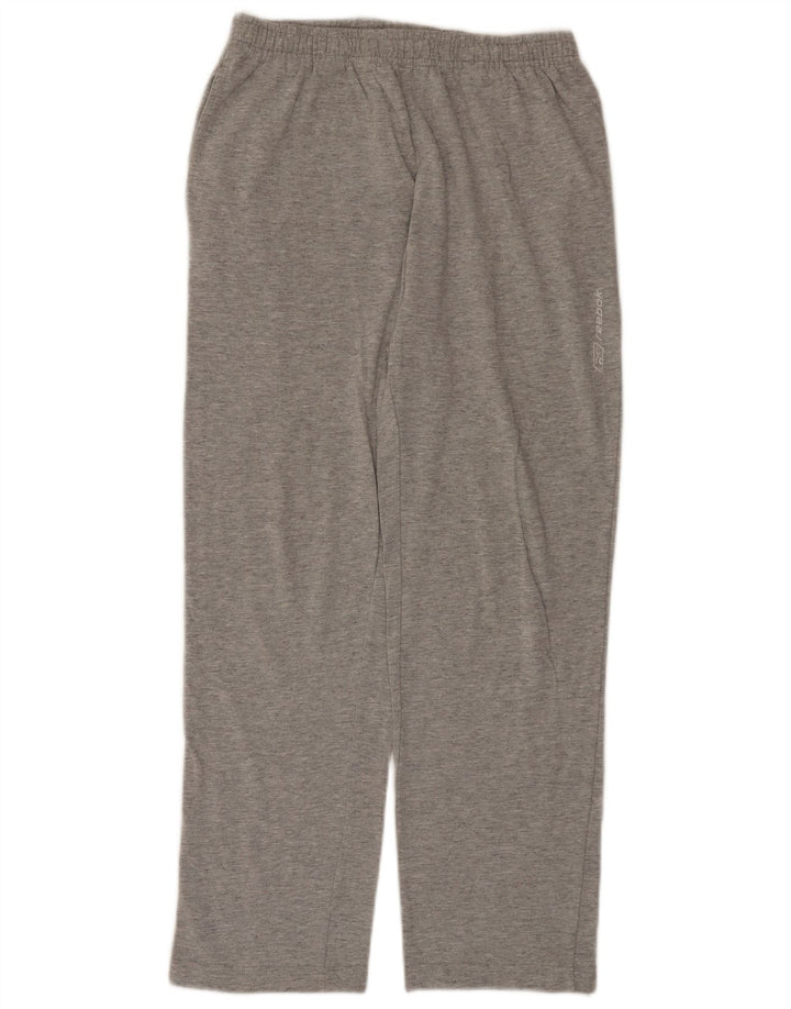 Reebok Mens Tracksuit Trousers Small Grey Flecked Cotton