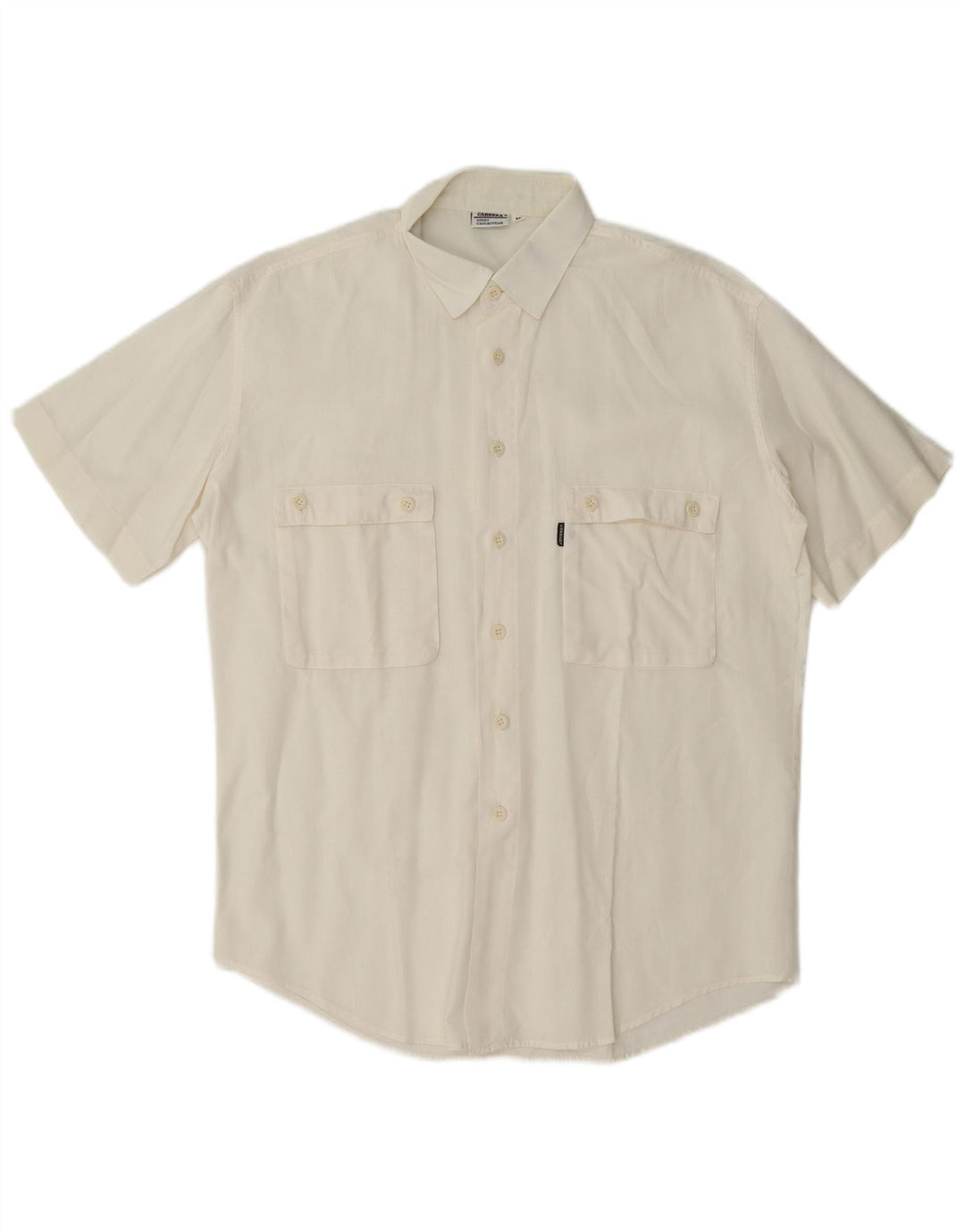 Carrera Chemise à Manches Courtes Homme Blanc Moyen
