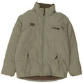 FILA Mens Padded Jacket UK 38 Medium Khaki Polyamide