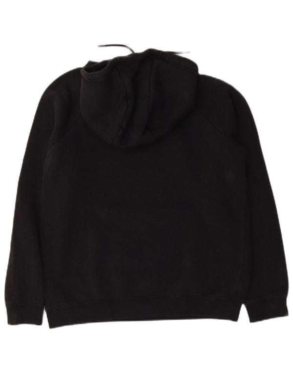 Nike Womens Oversized Hoodie Jumper UK 10 Small Black Cotton