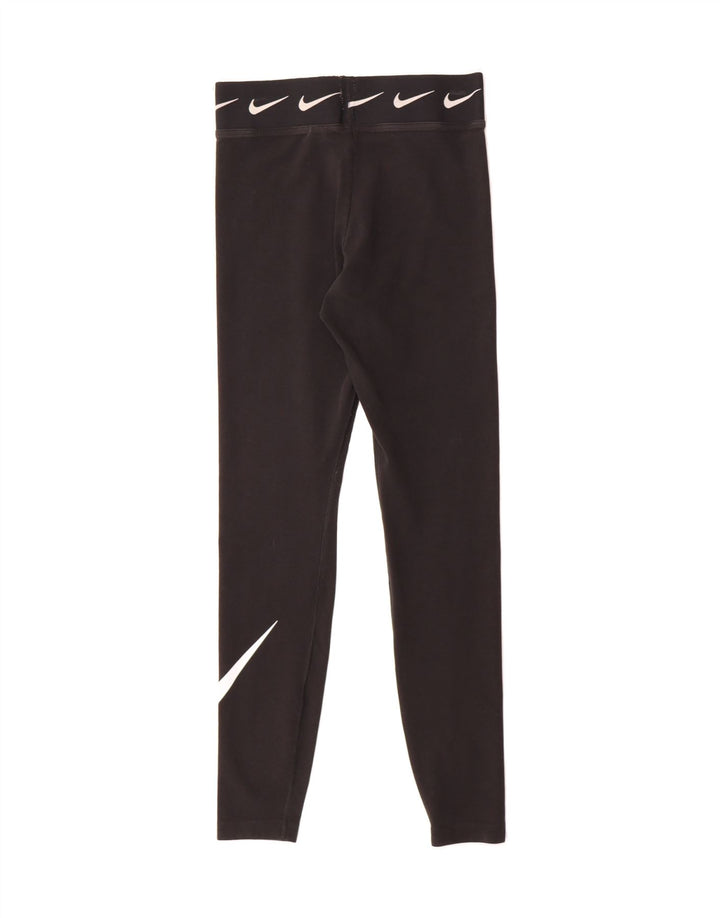 NIKE Womens Graphic Leggings UK 8 Small  Black Vintage Nike and Second-Hand Nike from Messina Hembry 