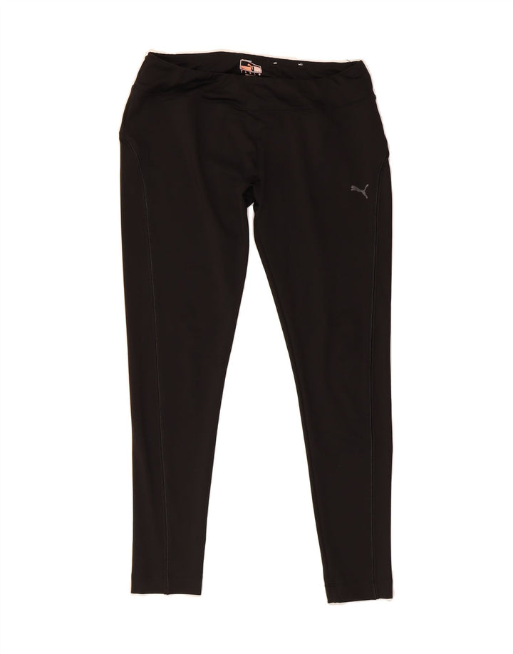 PUMA Womens Leggings UK 14 Large Black Vintage Puma and Second-Hand Puma from Messina Hembry 
