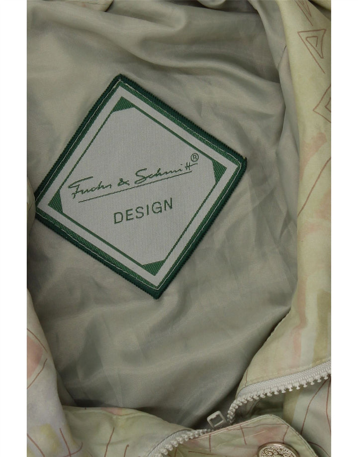 FUCHS & SCHMITT Womens Windbreaker Coat UK 20 2XL Green Geometric Vintage FUCHS & SCHMITT and Second-Hand FUCHS & SCHMITT from Messina Hembry 