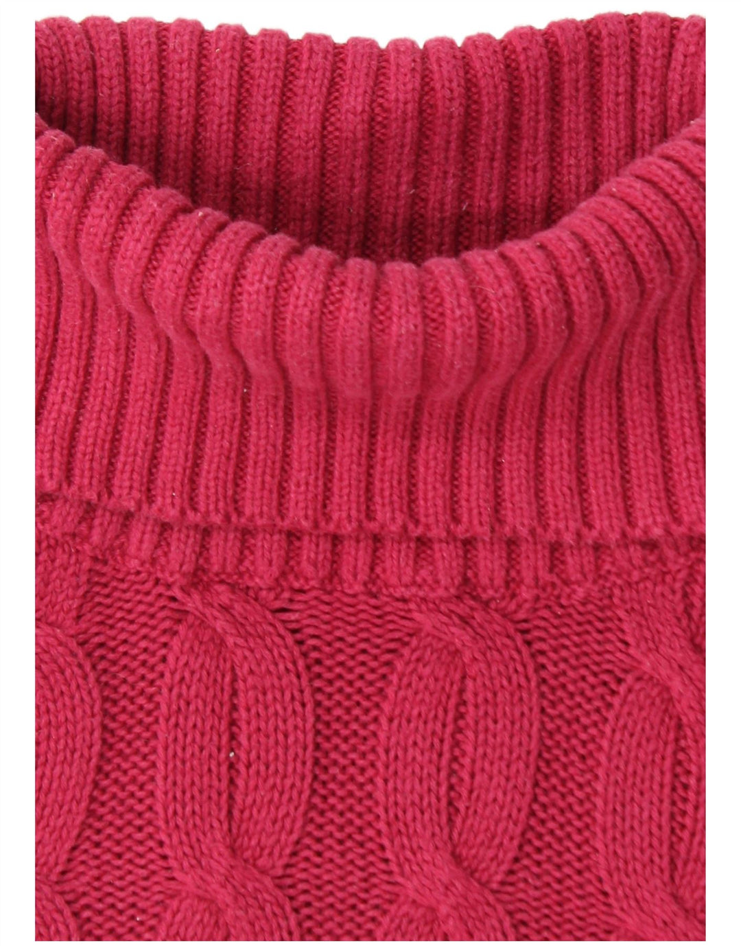 VINTAGE Womens Roll Neck Jumper Sweater UK 14 Medium Pink