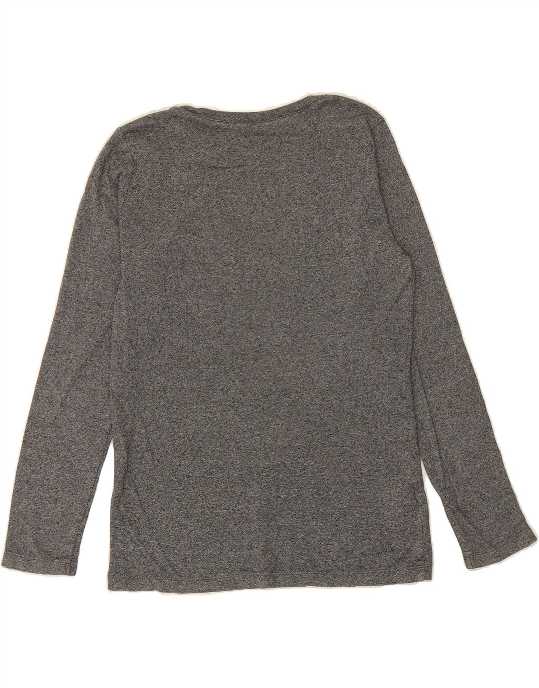 EDDIE BAUER Womens Top Long Sleeve UK 14 Medium Grey Flecked Cotton Vintage Eddie Bauer and Second-Hand Eddie Bauer from Messina Hembry 