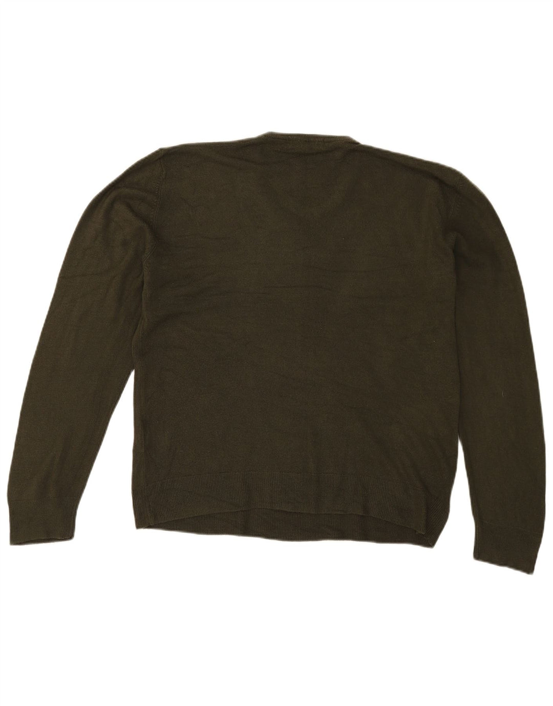 Marks & Spencer Herre V-hals sweater Stor Khaki Akryl