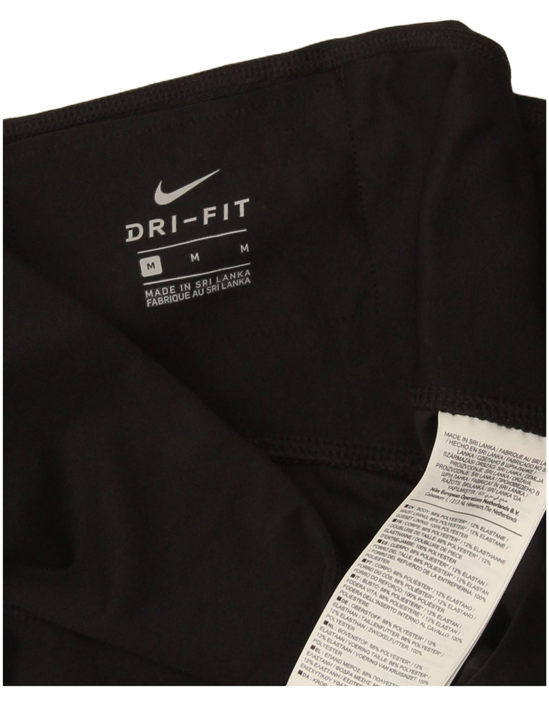 Leggings Nike Dri Fit Capri da donna UK 14 poliestere nero medio