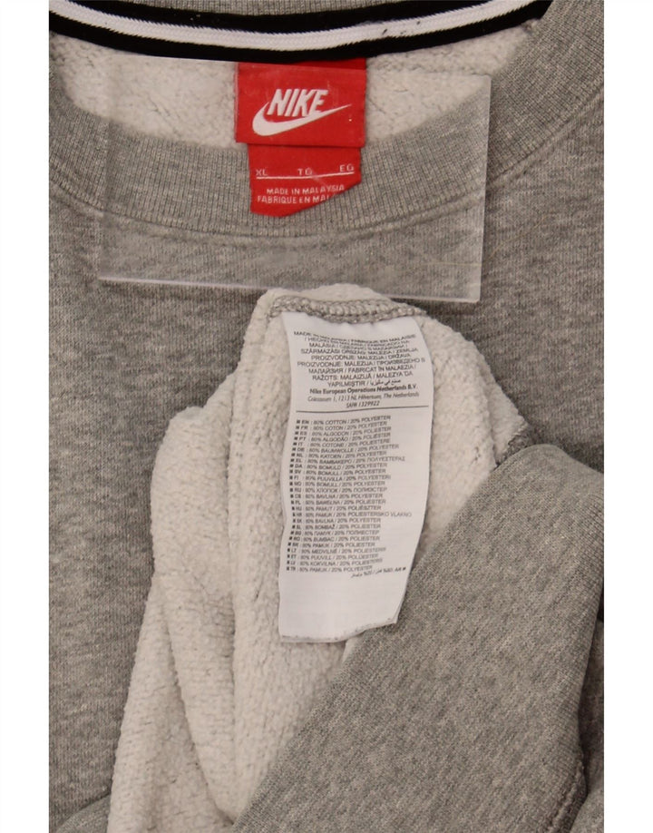NIKE Mens Sweatshirt Jumper XL Grey Cotton Vintage Nike and Second-Hand Nike from Messina Hembry 