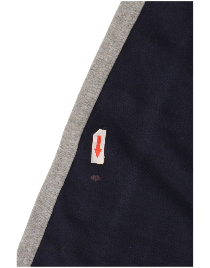 Champion Herre Grafisk Sweatshirt Jumper Medium Navy Blue Colourblock