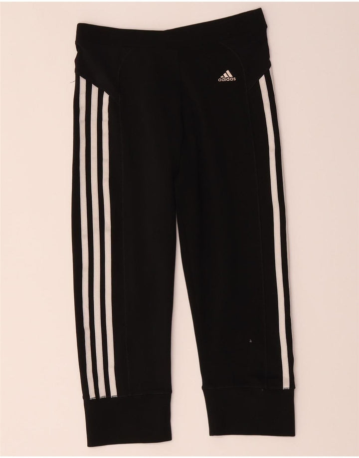 Adidas Womens Climacool Capri Leggings UK 10 Small Black Polyester