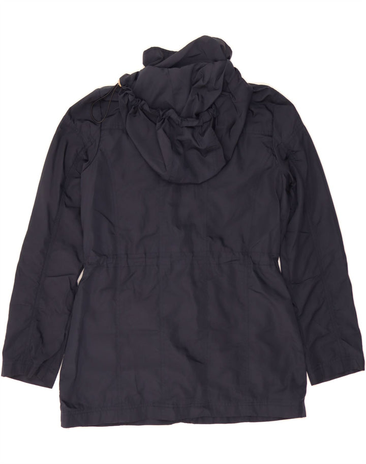 MICHAEL KORS Womens Hooded Utility Jacket UK 6 XS Navy Blue Polyester Vintage Michael Kors and Second-Hand Michael Kors from Messina Hembry 