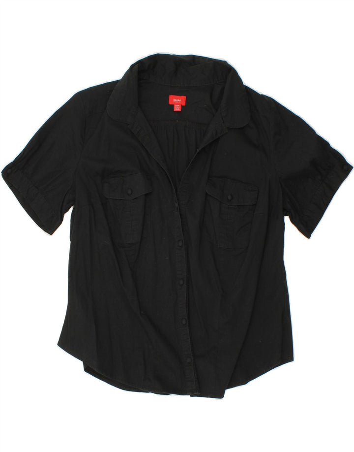 MOSSIMO Womens Short Sleeve Shirt US 20 3XL Black Cotton Vintage Mossimo and Second-Hand Mossimo from Messina Hembry 