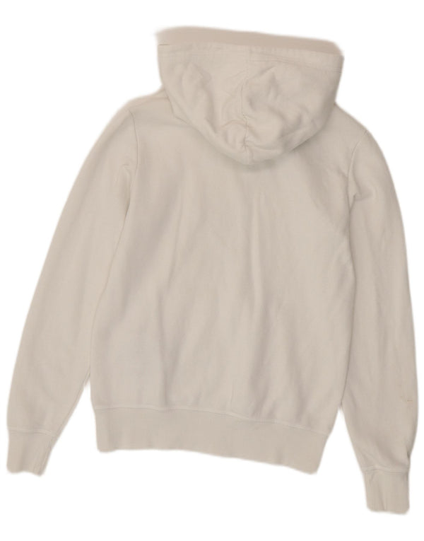 Champion Damen Kapuzenpullover UK 10 Small Weiße Baumwolle